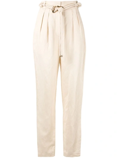 Acler Corsica High-waisted Trousers In Neutrals