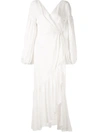 Acler Gallion Draped Dress In White