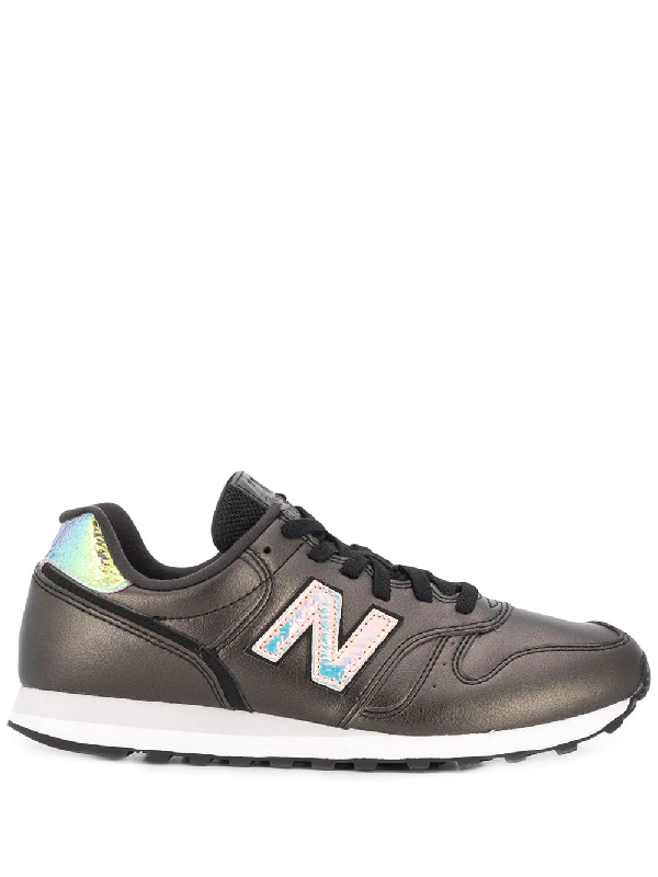 new balance 373 black leather