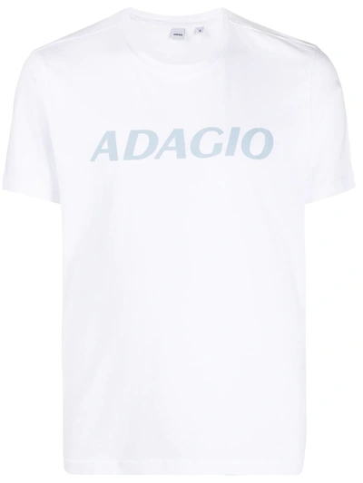 Aspesi Short Sleeve Logo Print T-shirt In White