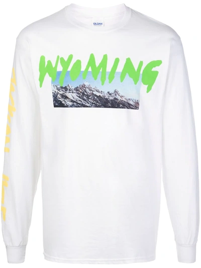 Kanye West Wyoming Long-sleeve T-shirt In White