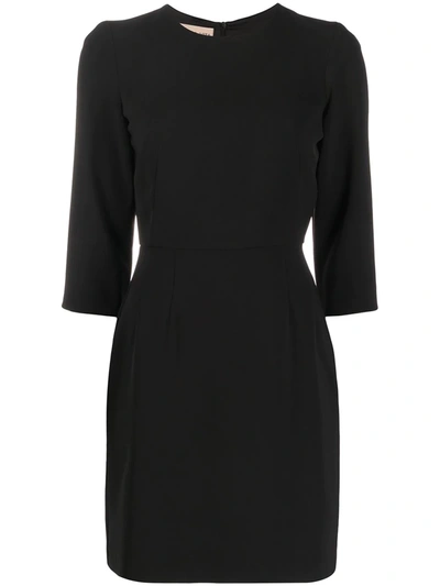 Blanca Vita Alena Round-neck Mini Dress In Black