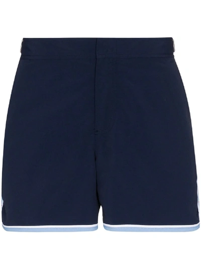 Orlebar Brown Setter Side-stripe Swim Shorts In Blue