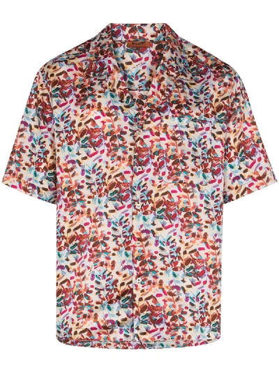 Missoni Floral Print Shirt In Red