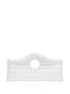 A.w.a.k.e. White Liv Quilted Clutch Bag