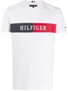 Tommy Hilfiger Colour Block Logo T-shirt In White