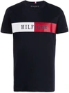 Tommy Hilfiger Colour Block Logo T-shirt In Blue