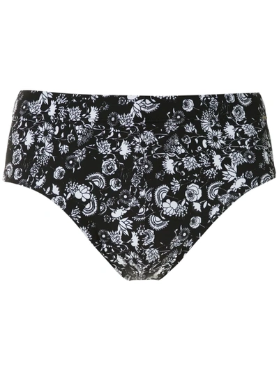 Amir Slama Margarida Print Trunks In Black