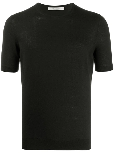 La Fileria For D'aniello Crew Neck Slim-fit T-shirt In Black