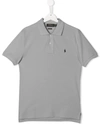 Polo Ralph Lauren Kids' Logo Polo Shirt In Grey
