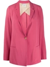 Forte Forte Single Buttoned Blazer In Pink