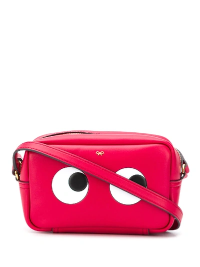 Anya Hindmarch Mini Eyes Crossbody Bag In Red