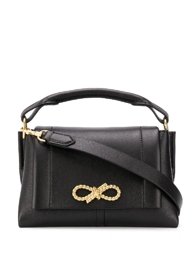 Anya Hindmarch Handtasche Mit Schleife In Seiloptik In Black