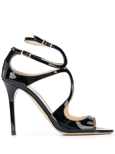 Jimmy Choo 多带细高跟凉鞋 In Black