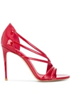 Le Silla Scarlet 120mm Sandals In Red