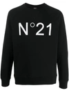 N°21 Logo-printed Sweatshirt In Black