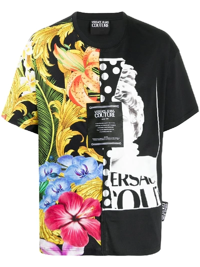 Versace Jeans Couture Graphic Print T-shirt In Black