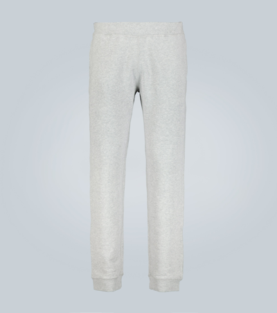 Sunspel Cotton Loopback Sweatpants In Grey