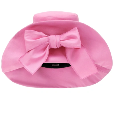 Miu Miu Cotton Canvas Hat In Pink