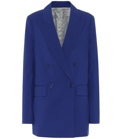 Joseph Marshall Cotton And Cupro Blazer In Blue