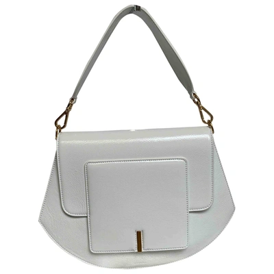Pre-owned Wandler Patent Leather Crossbody Bag In White