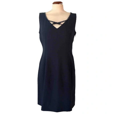 Pre-owned Moschino Cheap And Chic Wool Mid-length Dress In Blue