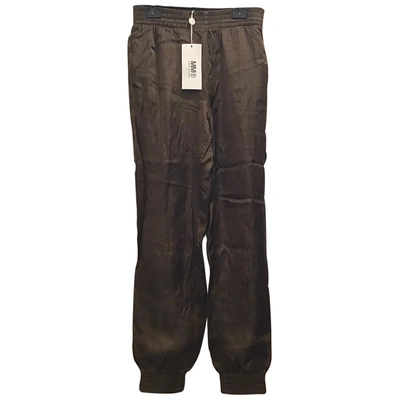 Pre-owned Mm6 Maison Margiela Trousers In Brown