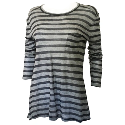 Pre-owned Alexander Wang T Jersey Top In Grey