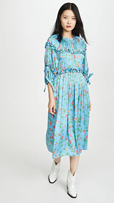 Hofmann Copenhagen Mirielle Dress In Pacific Blue Print