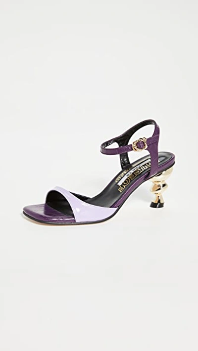 House Of Holland Sunset Sandals In Purple Multi