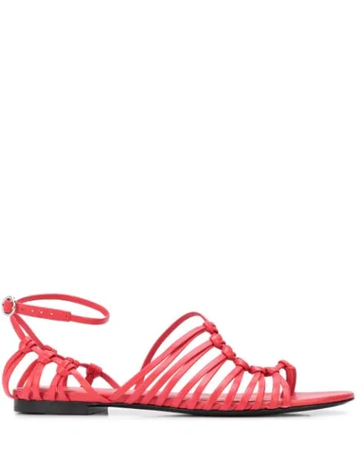 3.1 Phillip Lim / フィリップ リム Lily Flat Sandals In Red