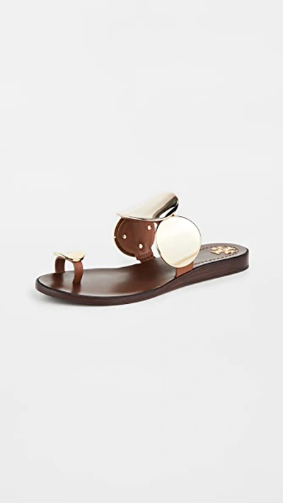 Tory Burch Patos Multi Disk Sandals In Mou