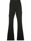 Off-white Logo Tailored Trousers In Black