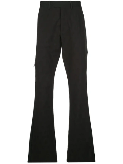 Off-white Logo Tailored Trousers In Black