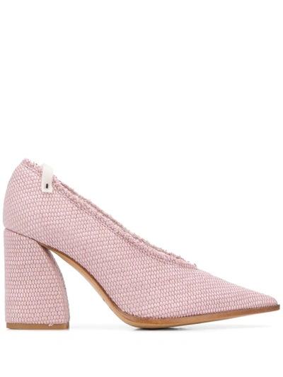Premiata Decolette Block Heel Pumps In Pink