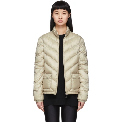 Moncler Flap Pockets Padded Jacket In 20j Champag