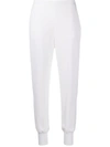 Stella Mccartney Elasticated-waist Tapered Trousers In Neutrals