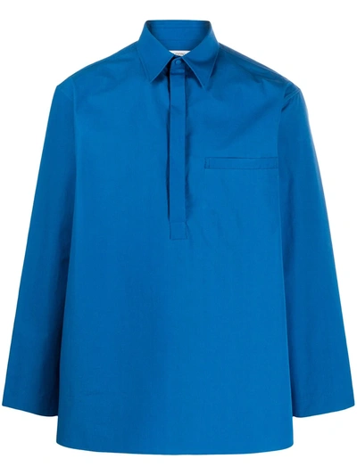 Valentino Boxy-fit Shirt In Blue