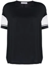 Fabiana Filippi Brass-embellished Round-neck Blouse In Black