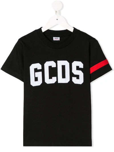 Gcds Kids' Logo Print T-shirt In Red