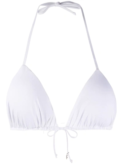 Fisico Cristina Ferrari Mesh-panel Halterneck Bikini Top In White