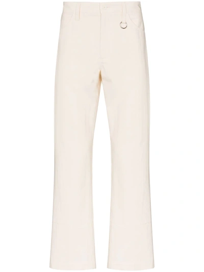 Dashiel Brahmann Straight Leg Five Pocket Jeans In White