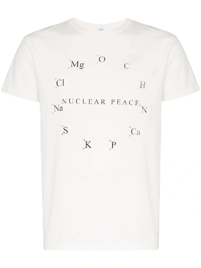 Dashiel Brahmann Nuclear Peace Cotton T-shirt In White