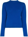 The Elder Statesman Cropped Cashmere Sweater In Blue