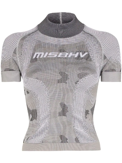 Misbhv Kurzärmeliges Oberteil In Grey