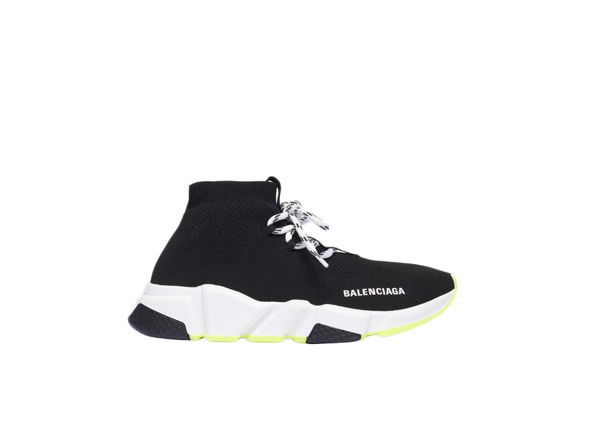 Pre-owned Balenciaga Speed Lace Up Yellow Sole (w) In Black | ModeSens