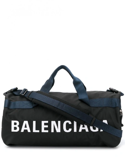 Balenciaga Gymsack With Logo In Black
