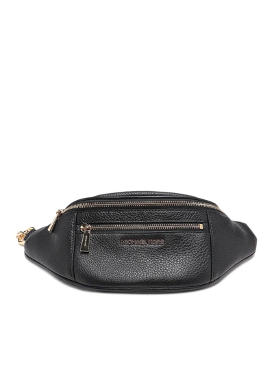 Michael Kors Motto M Belt Bag In Black