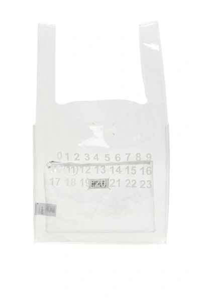 Maison Margiela Monoprix Shopper Bag In Transparent