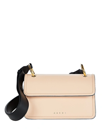 Marni New Beat Colorblocked Bag In Blush